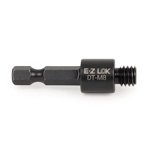 E-Z LOK 400-M8 Threaded Inserts for Wood, Installation Kit, Brass, Includes M8-1.25 Knife Thread Inserts (5), Drill, Installation Tool