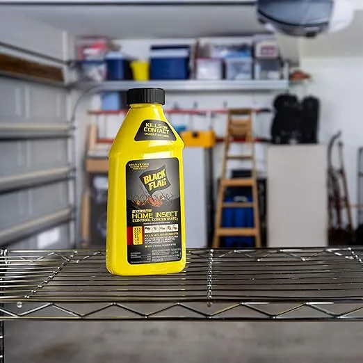 Black Flag Extreme Home Insect Control Concentrate, 16 Ounce, for Indoor and Outdoor Use, Makes 2 Gallons