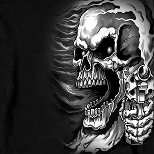 Hot Leathers Black Assassin Double Sided Long Sleeve T-Shirt