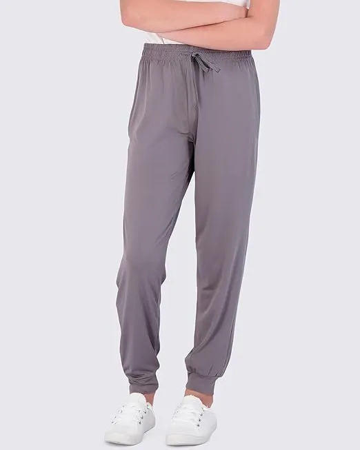 Real Essentials 3 Pack: Girls' Dry-Fit Jogger Sweatpants Soft Active Athletic Kids Joggers with Pockets & Drawstring