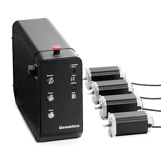 Genmitsu DM542 Driver CNC Control Controller Box with 4PCS Nema 23 112mm Stepper Motors, Upgrade Kit for Genmitsu PROVerXL 4030 V1 CNC Router Milling Engraving Machine