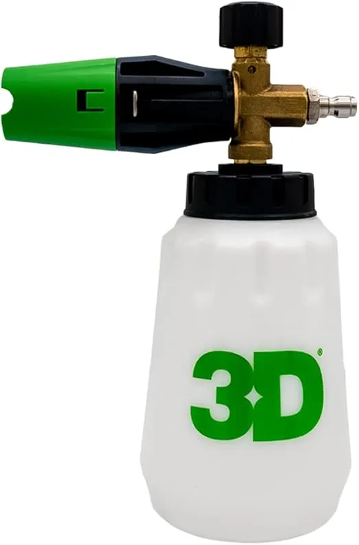 3D Ultra Blast Foamer - Car Wash Pressure Washer Foamer - Multiple Spray and Pressure Ranges - Works with All Soaps - Heavy Duty