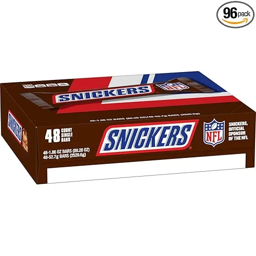 Snickers Bars (1.86 Ounce, 48 Count) (2 Pack)