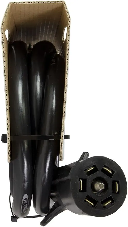 Hopkins Towing Solution 20245 7 Blade Trailer End Molded Cable w/SAE Wiring Pattern 6 ft. 7 Blade Trailer End Molded Cable