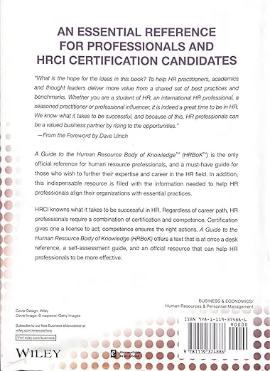 A Guide to the Human Resource Body of Knowledge (HRBoK)