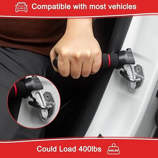 3 in 1 Car Door Handle for Elderly,Car Handle Assist Support Handle Multifunction Handle Car Door Latch Handle for Seniors and Handicapped,Window Breaker Seatbelt Cutter
