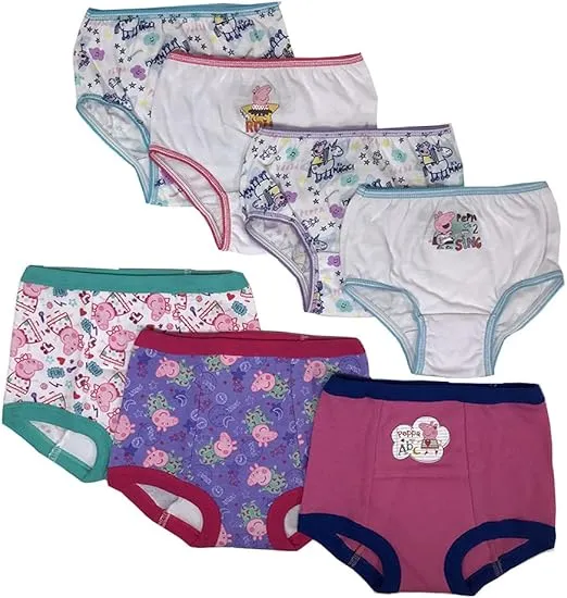 Peppa Pig Girls' Toddler Potty Training Pant and Starter Kit Includes Stickers and Tracking Chart Sizes 18m, 2t, 3t and 4t