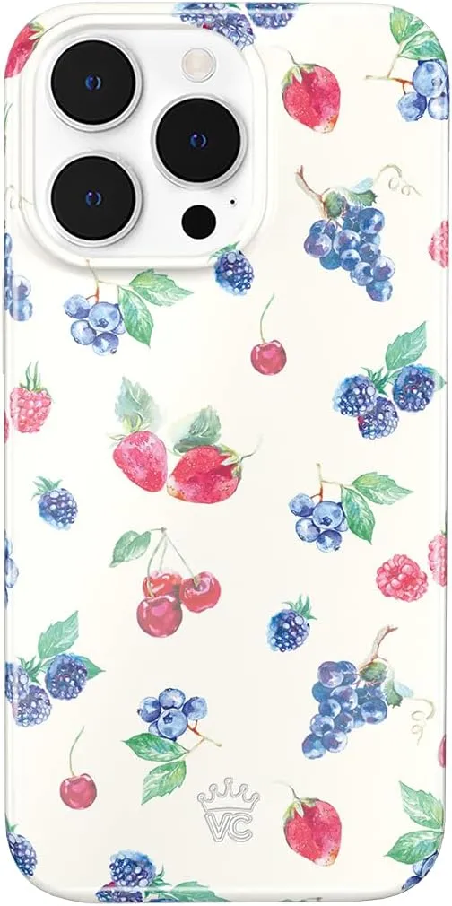 Velvet Caviar for iPhone 14 PRO Case - Compatible with MagSafe [10ft Drop Tested] - Berry Phone Case