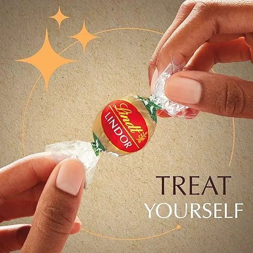 Lindt LINDOR OatMilk Chocolate Candy Truffles, Non-Dairy Chocolate Truffles with Smooth, Melting Truffle Center, 5.1 oz.