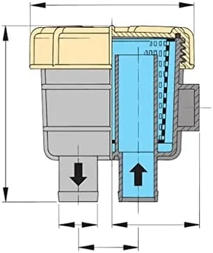 Vetus FTR33019 19 mm Type 330 HO Cooling Water Strainer