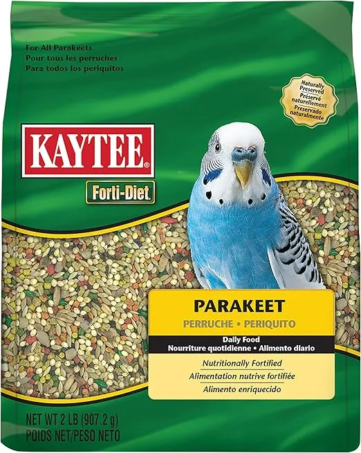 Kaytee Forti-Diet Pet Parakeet Bird Food, 2 lb