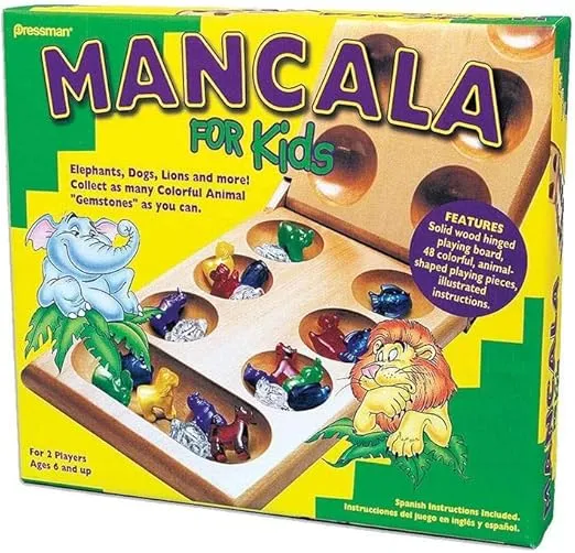 Mancala For Kids - Simple Strategy Game That Appeals to Kids by Pressman Multi Color, 5"