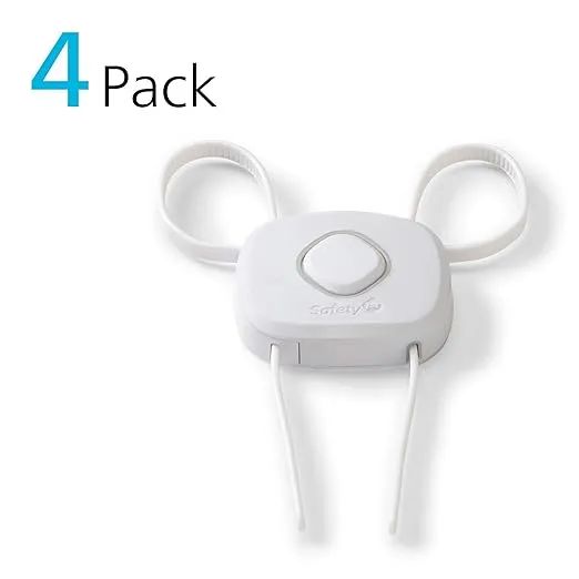Safety 1st OutSmart™ Flex Lock, White, 4 Pack
