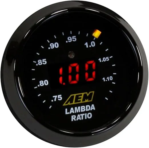 AEM 30-4110NS Digital Wideband UEGO Gauge without Sensor , Black , 6.025 inches