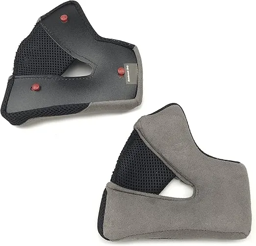 BELL MX-9 Adventure Cheek Pads Set Dual Sport Motorcycle Helmet Accessories - Black / 30MM