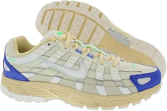Nike P-6000 Unisex Shoes Size 9.5, Color: Coconut Milk/Sail/Medium Blue