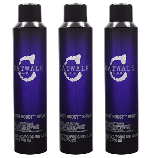 Catwalk by TIGI Root Boost Spray Foam - Directional Mousse for All Hair Types - For Lift & Texture - For All Hair Types - Finish on Wet Hair & Blow Dry - Premium Hair Care Products - 8.1 oz (3 Pack)