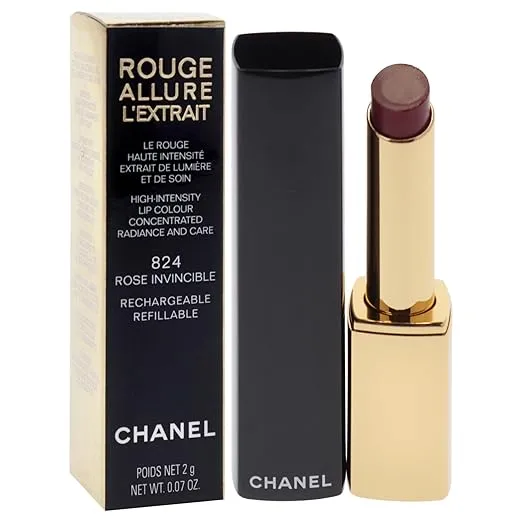 Chanel Rouge Allure Lextrait Lipstick - 824 Rose Invincible for Women - 0.07 oz Lipstick (Refillable)