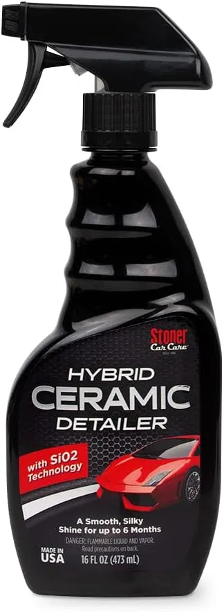 Stoner Car Care 92303 Hybrid Ceramic Detailer With SiO2 Technology for a Smooth Silky Shine, Enhances and Protects Exterior Paint for up to 6 Months, 16 Fl Oz, Pack of 1