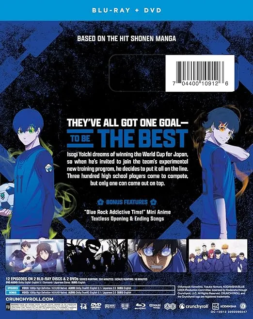 BLUELOCK: Season 1 Part 1 - Blu-ray + DVD