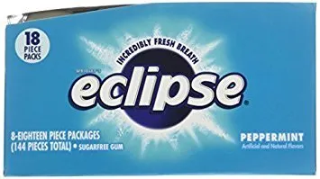 Eclipse Peppermint Sugar Free Gum 18 ct