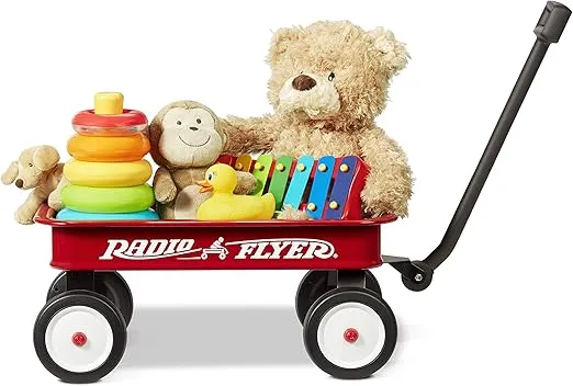Radio Flyer 16.5 Inch Long My 1st Wagon Toy, For Ages 1.5+, Red