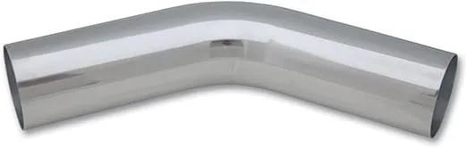 Vibrant 2177 2.5" Polished Aluminum 45 Degree Bend
