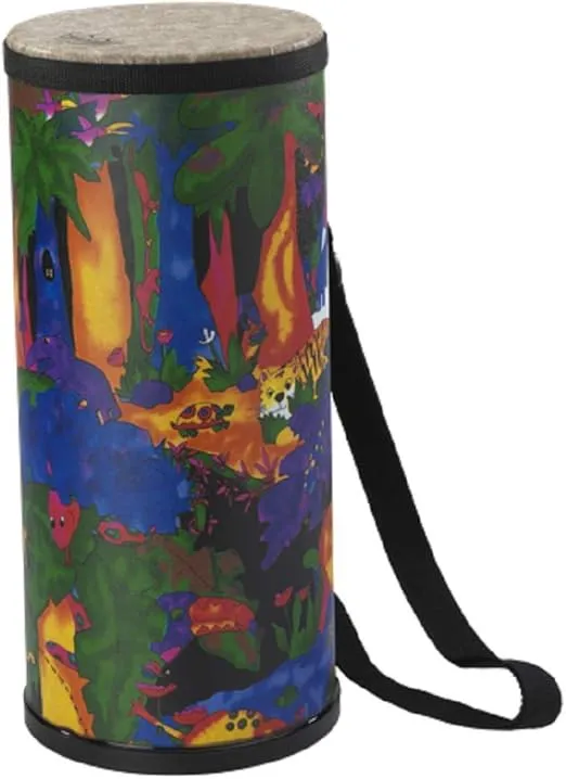 Remo KD-1506-01 Kids Percussion Konga Drum - Fabric Rain Forest, 6"