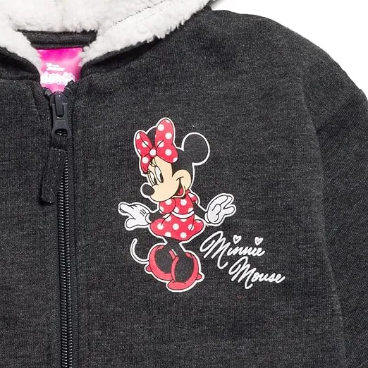 Disney Mickey Mouse Minnie Mouse Lion King Simba Fleece Zip Up Hoodie Newborn to Toddler