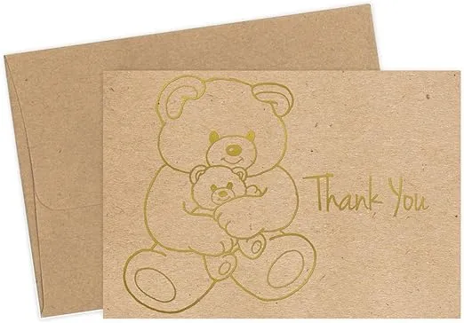 Cosco Teddy Bear Thank You Card