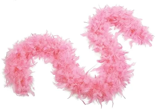 100 Gram 2 Yard Long Chandelle Feather Boa over 10 Colors, Great for Party, Wedding, Costume