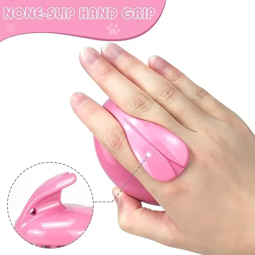 Cat Brush with Soft Rubber Pins, Washable Silicone Pet Brushes for Indoor Cats Grooming Shedding Massage Bath, Removes Hair Mats Tangles and Loose Fur for Short to Long Haired (Pink)