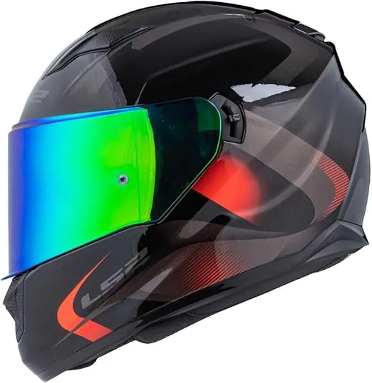 LS2 Helmets Assault/Rapid/Stream Pinlock Ready Outer Shield (Green Iridium)