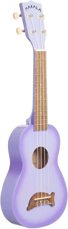 Kala MK-SD/PLBURST MaKala Dolphin Bridge Soprano Ukulele - Purple Burst