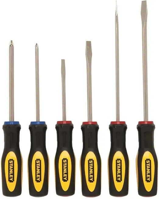 Stanley Hand Tools 60-060 6 Piece Set Slotted & Phillip Screwdrivers