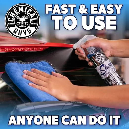 Chemical Guys CLD30016 Streak Free Glass & Window Cleaner (Works on Glass, Windows, Mirrors, Navigation Screens & More; Car, Truck, SUV and Home Use), Ammonia Free & Safe on Tinted Windows, 16 fl oz