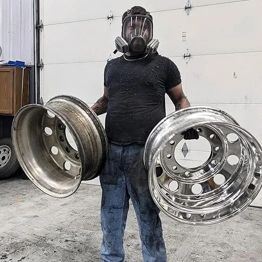 ZEPHYR Custom POLISHING Products Super Shine Polishing Kit with 8" Polishing Wheels for Aluminum, Stainless on Semi Trucks, Polishing Aluminum Wheels