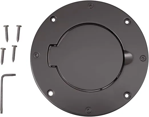 Rugged Ridge | Gas Cap Door, Non-Locking, Black | 11425.02 | Fits 1997-2006 Jeep Wrangler TJ