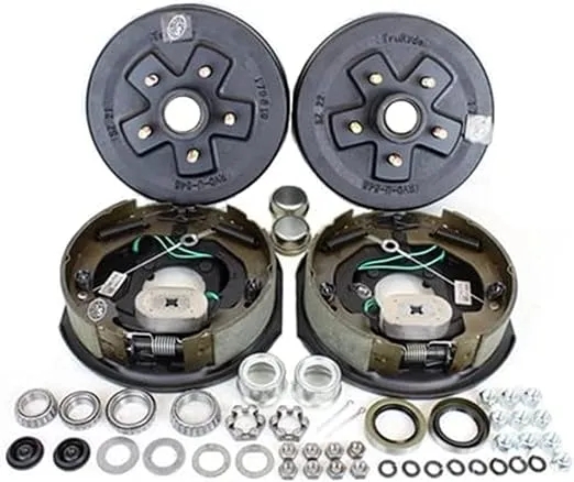 Southwest Wheel 3,500 lbs. Trailer Axle Self Adjusting Electric Brake Kit 5-5" Bolt Circle