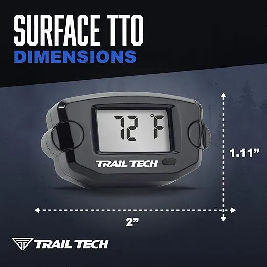 Trail Tech 742-ET3 TTO Temperature Digital Gauge 14mm CHT Sensor