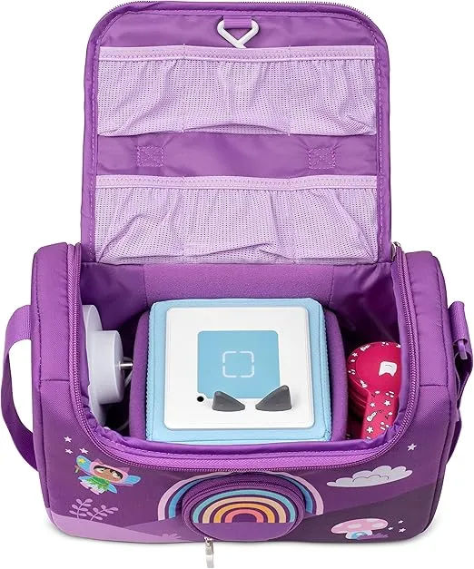 Tonies Listen & Play Bag - Secure Protection for your Toniebox, Headphones, Charging Station, and 6 Characters - Over the Rainbow