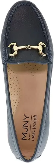 Women's Genuine Leather Slip on Buckle Loafer