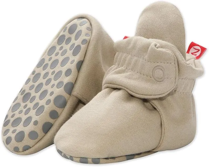 Zutano Unisex Organic Cotton Baby Booties With Gripper Soles