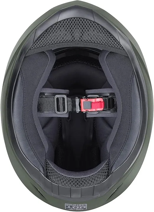 GLX GX11 Compact Lightweight Full Face Motorcycle Street Bike Helmet with Extra Tinted Visor DOT Approved (Camo, Small)