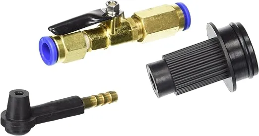 Mityvac MVA7205 One-Person Vacuum Brake and Hydraulic Clutch Bleeding Conversion Kit, Converts MV7400, MV7300 or MV7201 Fluid Evacuators, Includes Bleed Tube, Brass Ball Valve, Bleeder Screw Adapter