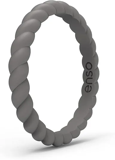 Enso Rings Stackable Silicone Wedding Rings – Multiple Designs for Everyday Wear - Comfortable and Flexible