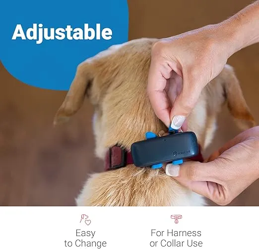 Tractive GPS Dog Tracker Rubber Attachment Clips (Pack of 3), Blue, 2.8 cm