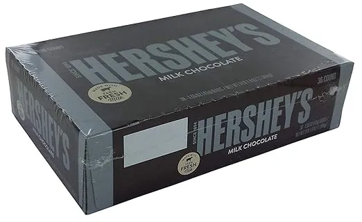 Hershey Milk Chocolate 1.55 oz, 36/Box