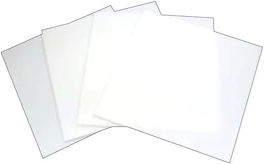 8 inch White Glass Squares 4 Pack - 96 Coe