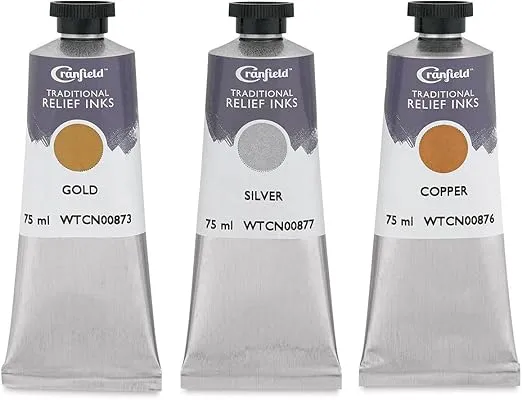 Cranfield Traditional Relief Ink Metallic Set of 3 (MR3X75SET)